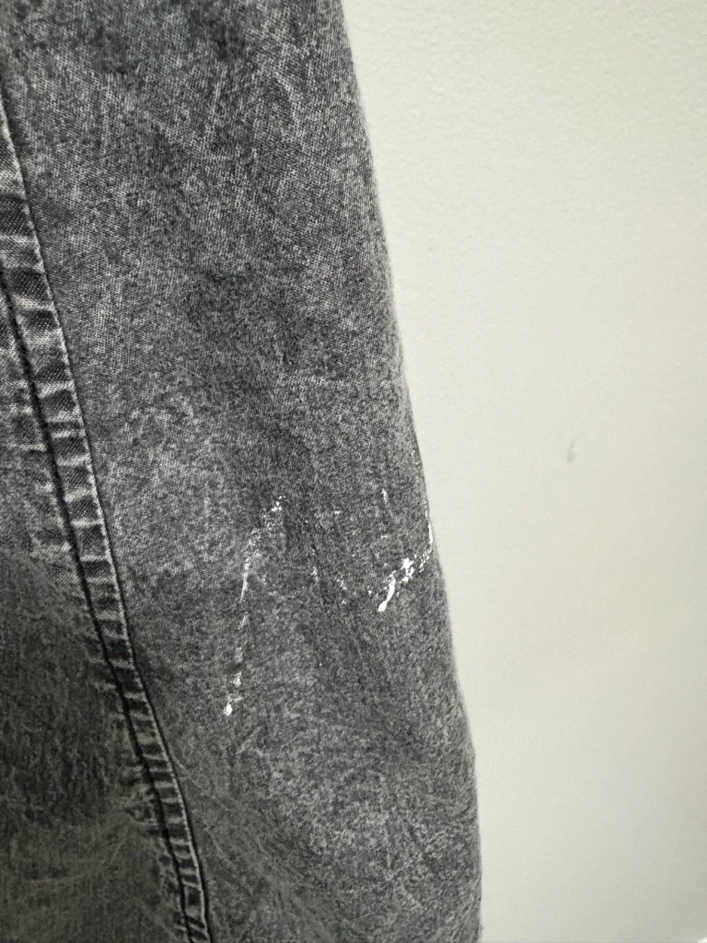 Nostalgia Gray 100% Cotton Denim Dress with Multicolor Floral Embroidery - Picture 8 of 9